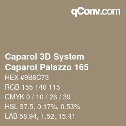 カラーコード: Caparol 3D System - Caparol Palazzo 165 | qconv.com