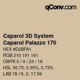 カラーコード: Caparol 3D System - Caparol Palazzo 170 | qconv.com