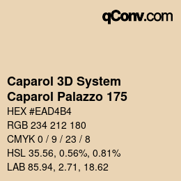 Código de color: Caparol 3D System - Caparol Palazzo 175 | qconv.com