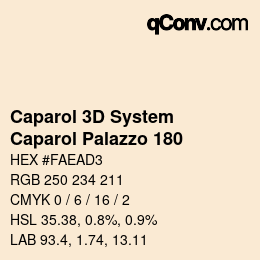 Code couleur: Caparol 3D System - Caparol Palazzo 180 | qconv.com