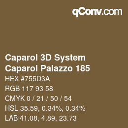 Color code: Caparol 3D System - Caparol Palazzo 185 | qconv.com