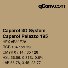 カラーコード: Caparol 3D System - Caparol Palazzo 195 | qconv.com