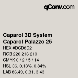 Farbcode: Caparol 3D System - Caparol Palazzo 25 | qconv.com