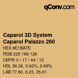 Farbcode: Caparol 3D System - Caparol Palazzo 260 | qconv.com