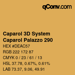 Código de color: Caparol 3D System - Caparol Palazzo 290 | qconv.com