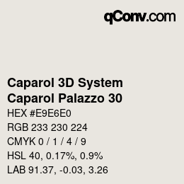 Color code: Caparol 3D System - Caparol Palazzo 30 | qconv.com