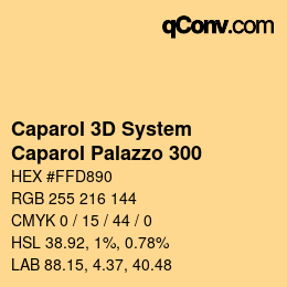 颜色代码: Caparol 3D System - Caparol Palazzo 300 | qconv.com