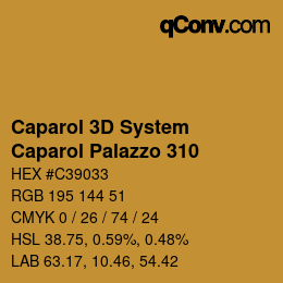 カラーコード: Caparol 3D System - Caparol Palazzo 310 | qconv.com