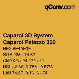 Code couleur: Caparol 3D System - Caparol Palazzo 320 | qconv.com