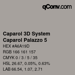 Color code: Caparol 3D System - Caparol Palazzo 5 | qconv.com