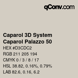 Farbcode: Caparol 3D System - Caparol Palazzo 50 | qconv.com