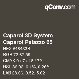 Code couleur: Caparol 3D System - Caparol Palazzo 65 | qconv.com