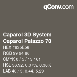 Código de color: Caparol 3D System - Caparol Palazzo 70 | qconv.com