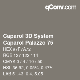 Farbcode: Caparol 3D System - Caparol Palazzo 75 | qconv.com
