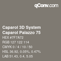 Color code: Caparol 3D System - Caparol Palazzo 75 | qconv.com