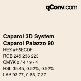 Color code: Caparol 3D System - Caparol Palazzo 90 | qconv.com