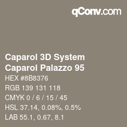 颜色代码: Caparol 3D System - Caparol Palazzo 95 | qconv.com
