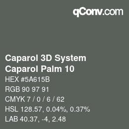Code couleur: Caparol 3D System - Caparol Palm 10 | qconv.com