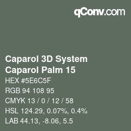 Farbcode: Caparol 3D System - Caparol Palm 15 | qconv.com