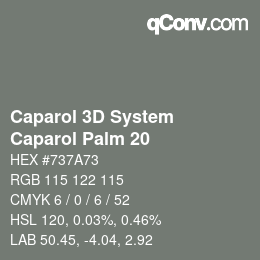 Color code: Caparol 3D System - Caparol Palm 20 | qconv.com
