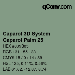 Farbcode: Caparol 3D System - Caparol Palm 25 | qconv.com