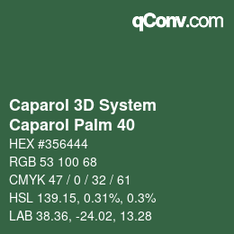 Color code: Caparol 3D System - Caparol Palm 40 | qconv.com
