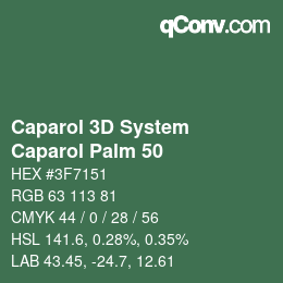 Farbcode: Caparol 3D System - Caparol Palm 50 | qconv.com