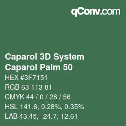 Color code: Caparol 3D System - Caparol Palm 50 | qconv.com