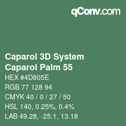 Color code: Caparol 3D System - Caparol Palm 55 | qconv.com