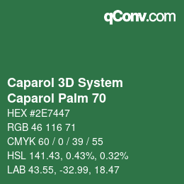 Color code: Caparol 3D System - Caparol Palm 70 | qconv.com
