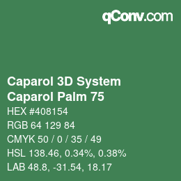 Farbcode: Caparol 3D System - Caparol Palm 75 | qconv.com