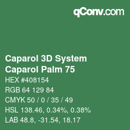 Color code: Caparol 3D System - Caparol Palm 75 | qconv.com