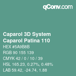 Código de color: Caparol 3D System - Caparol Patina 110 | qconv.com