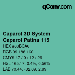 颜色代码: Caparol 3D System - Caparol Patina 115 | qconv.com