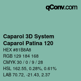 カラーコード: Caparol 3D System - Caparol Patina 120 | qconv.com