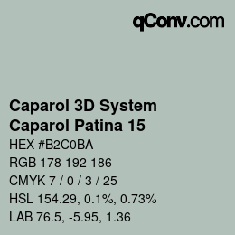 Farbcode: Caparol 3D System - Caparol Patina 15 | qconv.com