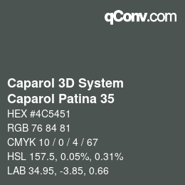 颜色代码: Caparol 3D System - Caparol Patina 35 | qconv.com