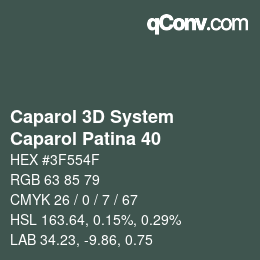 カラーコード: Caparol 3D System - Caparol Patina 40 | qconv.com