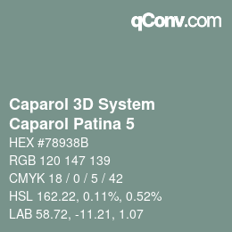 カラーコード: Caparol 3D System - Caparol Patina 5 | qconv.com