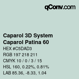 Código de color: Caparol 3D System - Caparol Patina 60 | qconv.com
