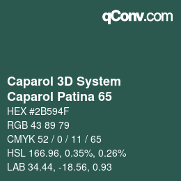 カラーコード: Caparol 3D System - Caparol Patina 65 | qconv.com