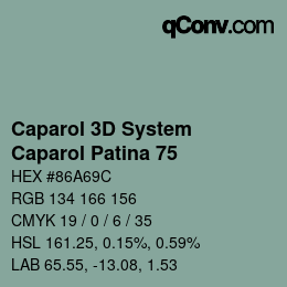 カラーコード: Caparol 3D System - Caparol Patina 75 | qconv.com