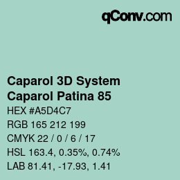 Código de color: Caparol 3D System - Caparol Patina 85 | qconv.com