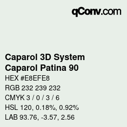 カラーコード: Caparol 3D System - Caparol Patina 90 | qconv.com