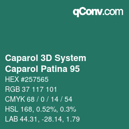 颜色代码: Caparol 3D System - Caparol Patina 95 | qconv.com