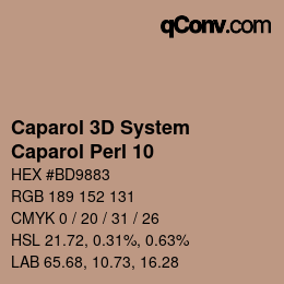 Color code: Caparol 3D System - Caparol Perl 10 | qconv.com