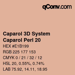 Color code: Caparol 3D System - Caparol Perl 20 | qconv.com