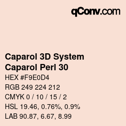 Código de color: Caparol 3D System - Caparol Perl 30 | qconv.com