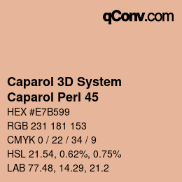 Color code: Caparol 3D System - Caparol Perl 45 | qconv.com