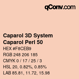 Color code: Caparol 3D System - Caparol Perl 50 | qconv.com